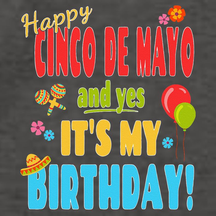 Happy Cinco De Mayo Birthday May 5th Birthday Party Vector Backpack