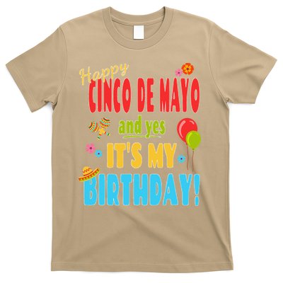 Happy Cinco De Mayo Birthday May 5th Birthday Party T-Shirt