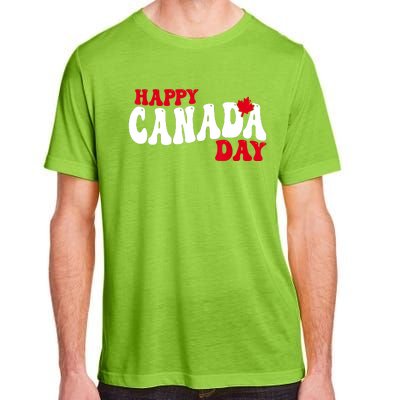 Happy Canada Day Maple Canadian Canada Pride Flag Patriotic Adult ChromaSoft Performance T-Shirt