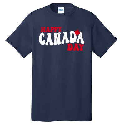 Happy Canada Day Maple Canadian Canada Pride Flag Patriotic Tall T-Shirt