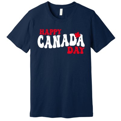 Happy Canada Day Maple Canadian Canada Pride Flag Patriotic Premium T-Shirt