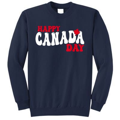 Happy Canada Day Maple Canadian Canada Pride Flag Patriotic Tall Sweatshirt