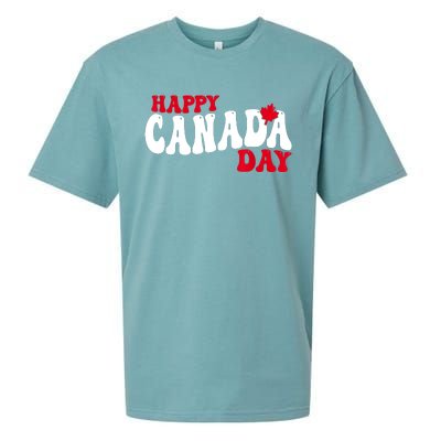 Happy Canada Day Maple Canadian Canada Pride Flag Patriotic Sueded Cloud Jersey T-Shirt