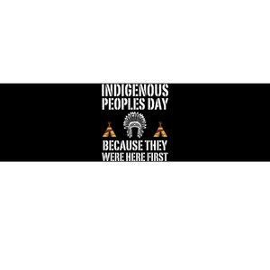 Happy Columbus Day Indigenous People Day Anti Columbus Bumper Sticker