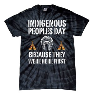 Happy Columbus Day Indigenous People Day Anti Columbus Tie-Dye T-Shirt