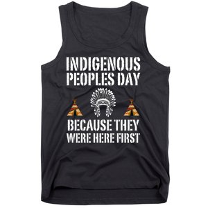 Happy Columbus Day Indigenous People Day Anti Columbus Tank Top