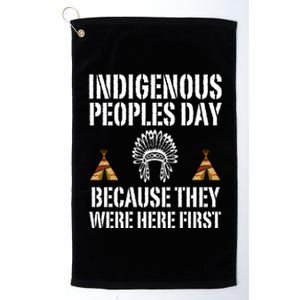 Happy Columbus Day Indigenous People Day Anti Columbus Platinum Collection Golf Towel