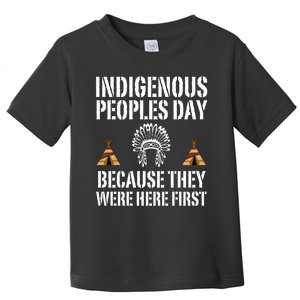 Happy Columbus Day Indigenous People Day Anti Columbus Toddler T-Shirt