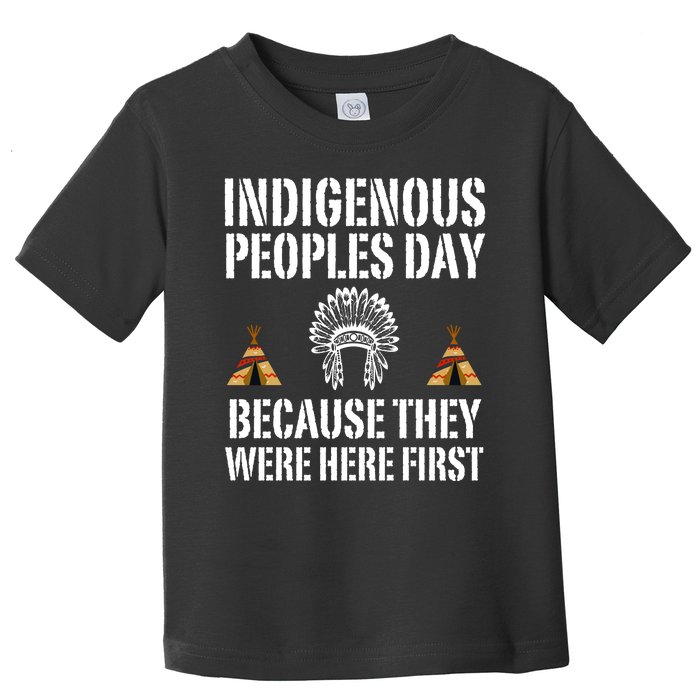 Happy Columbus Day Indigenous People Day Anti Columbus Toddler T-Shirt