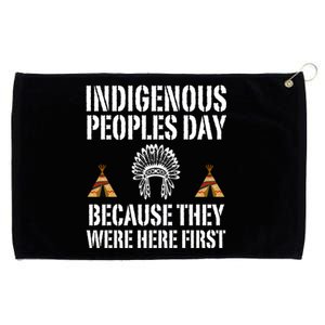 Happy Columbus Day Indigenous People Day Anti Columbus Grommeted Golf Towel