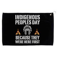 Happy Columbus Day Indigenous People Day Anti Columbus Grommeted Golf Towel