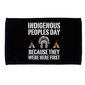 Happy Columbus Day Indigenous People Day Anti Columbus Microfiber Hand Towel