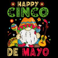 Happy Cinco De Mayo Mexican Gnome Cinco De Mayo 16 in Basic Backpack