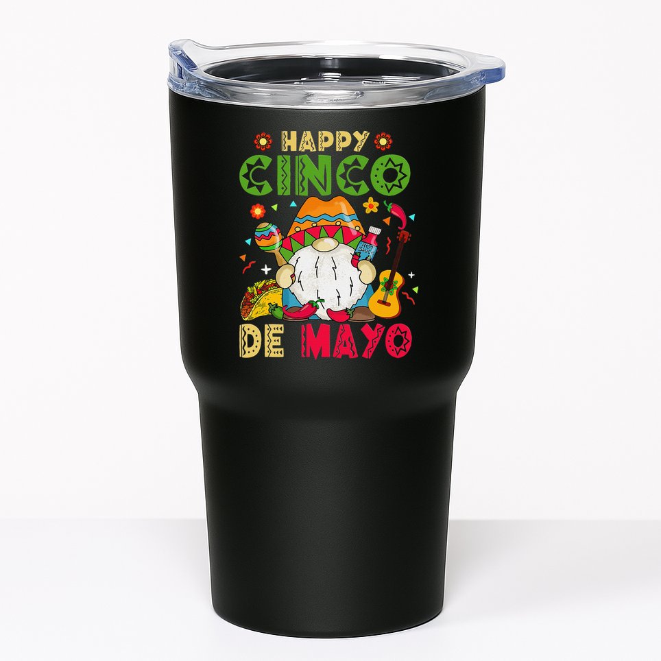 Happy Cinco De Mayo Mexican Gnome Cinco De Mayo Tumbler