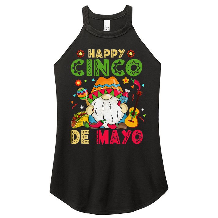 Happy Cinco De Mayo Mexican Gnome Cinco De Mayo Women's Perfect Tri Rocker Tank