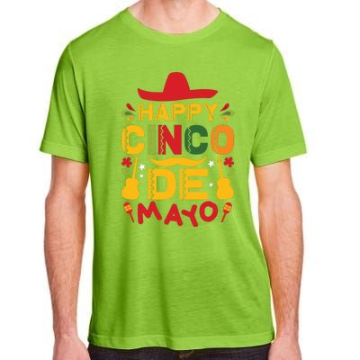 Happy Cinco De Mayo Celebration Graphic Adult ChromaSoft Performance T-Shirt