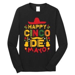 Happy Cinco De Mayo Celebration Graphic Long Sleeve Shirt