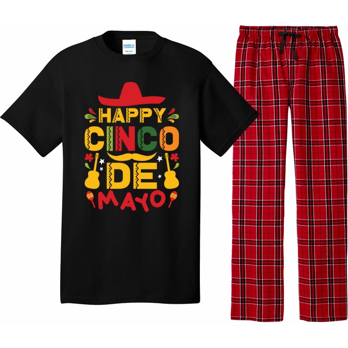 Happy Cinco De Mayo Celebration Graphic Pajama Set