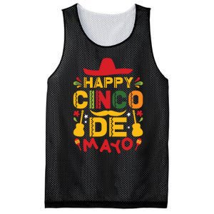 Happy Cinco De Mayo Celebration Graphic Mesh Reversible Basketball Jersey Tank