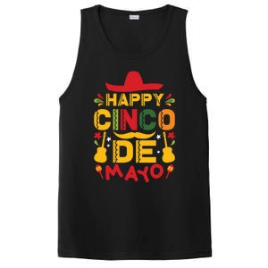 Happy Cinco De Mayo Celebration Graphic PosiCharge Competitor Tank