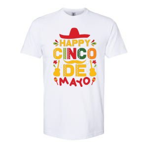 Happy Cinco De Mayo Celebration Graphic Softstyle CVC T-Shirt