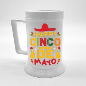 Happy Cinco De Mayo Celebration Graphic Beer Stein