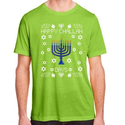 Happy Challah Days Funny Hanukkah Adult ChromaSoft Performance T-Shirt