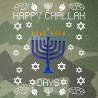 Happy Challah Days Funny Hanukkah Legacy Tie Dye Trucker Hat