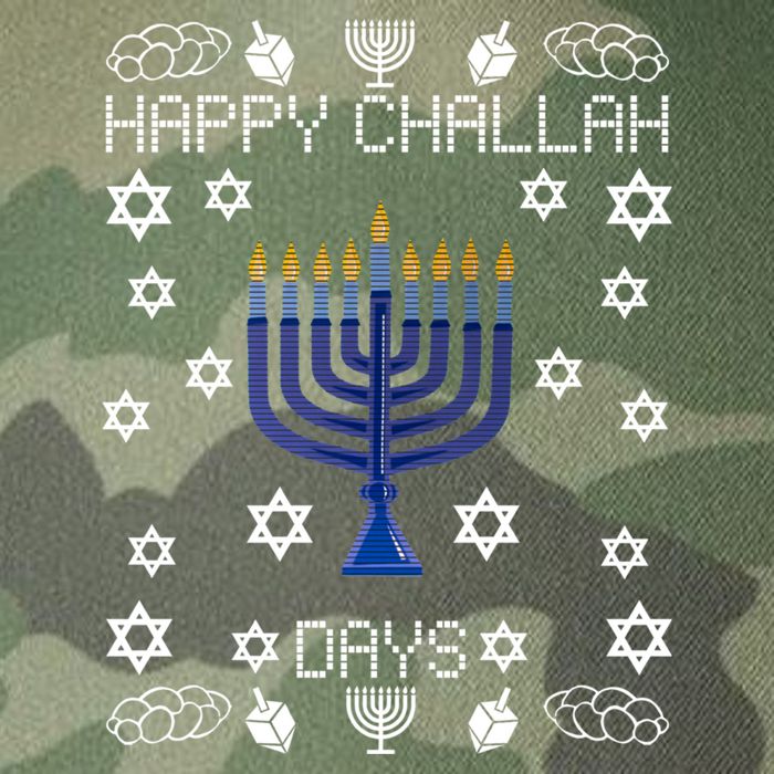 Happy Challah Days Funny Hanukkah Legacy Tie Dye Trucker Hat
