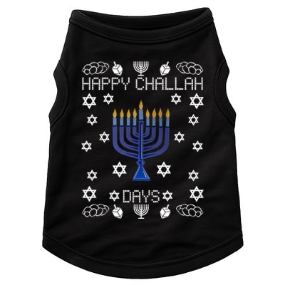 Happy Challah Days Funny Hanukkah Doggie Tank