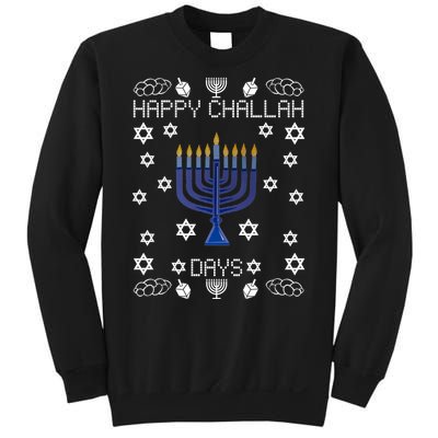 Happy Challah Days Funny Hanukkah Sweatshirt