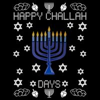 Happy Challah Days Funny Hanukkah Button