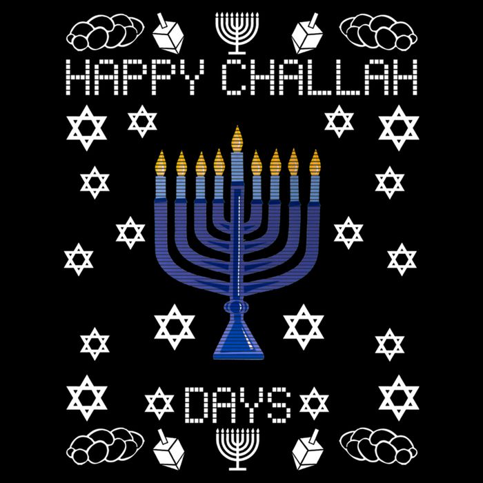Happy Challah Days Funny Hanukkah Bucket Hat