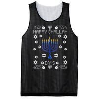 Happy Challah Days Funny Hanukkah Mesh Reversible Basketball Jersey Tank