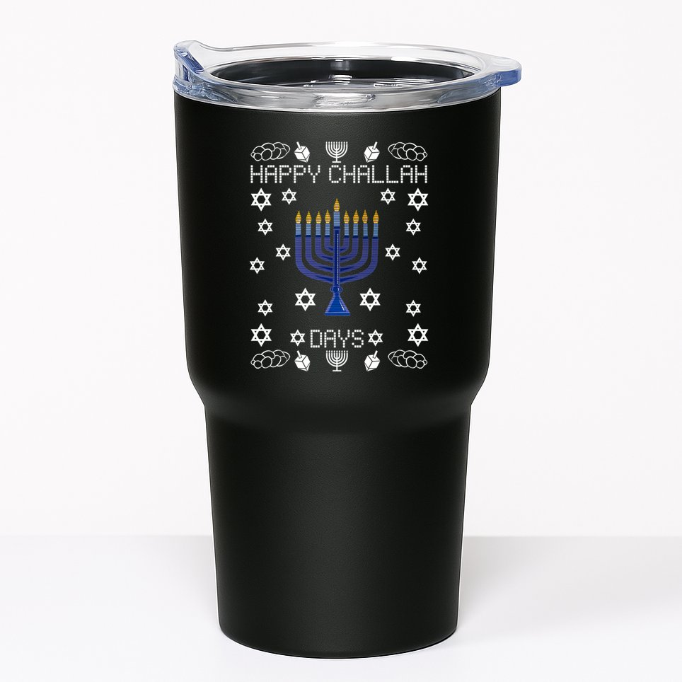 Happy Challah Days Funny Hanukkah Tumbler
