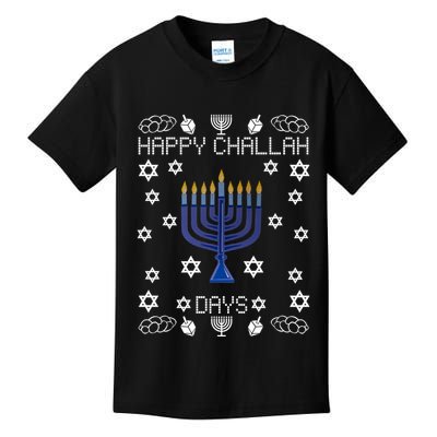 Happy Challah Days Funny Hanukkah Kids T-Shirt