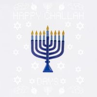 Happy Challah Days Funny Hanukkah Garment-Dyed Sweatshirt