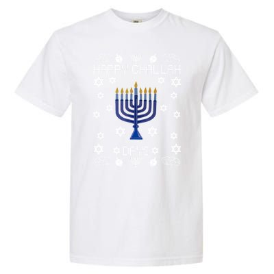 Happy Challah Days Funny Hanukkah Garment-Dyed Heavyweight T-Shirt