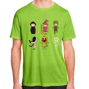 Halloween Characters Dracula Zombie Witch Pumpkin Skeleton Gift Adult ChromaSoft Performance T-Shirt