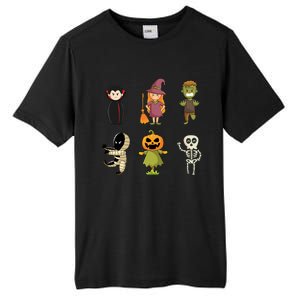 Halloween Characters Dracula Zombie Witch Pumpkin Skeleton Gift Tall Fusion ChromaSoft Performance T-Shirt