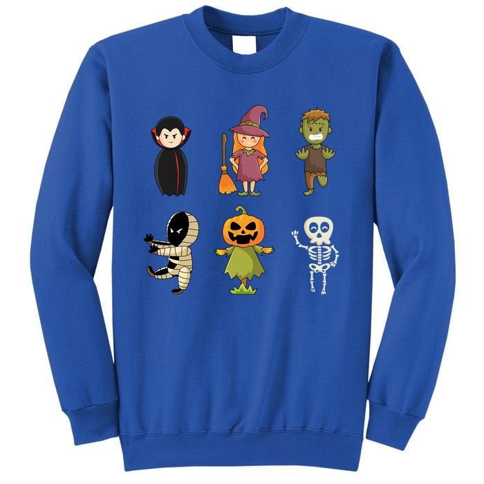 Halloween Characters Dracula Zombie Witch Pumpkin Skeleton Gift Sweatshirt