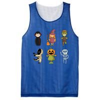 Halloween Characters Dracula Zombie Witch Pumpkin Skeleton Gift Mesh Reversible Basketball Jersey Tank