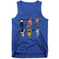 Halloween Characters Dracula Zombie Witch Pumpkin Skeleton Gift Tank Top