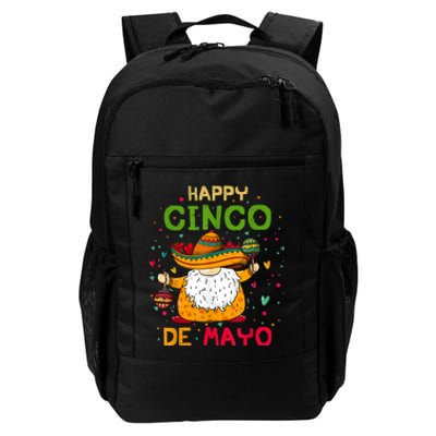 Happy Cinco De Mayo With Mexican Gnome Cinco De Mayo Daily Commute Backpack