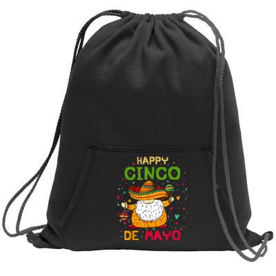 Happy Cinco De Mayo With Mexican Gnome Cinco De Mayo Sweatshirt Cinch Pack Bag