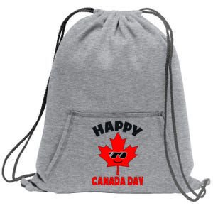 Happy Canada Day Funny Maple Leaf Canada Day Sweatshirt Cinch Pack Bag