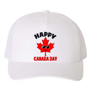 Happy Canada Day Funny Maple Leaf Canada Day Yupoong Adult 5-Panel Trucker Hat