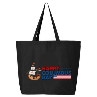 Happy Columbus Day 1492 25L Jumbo Tote