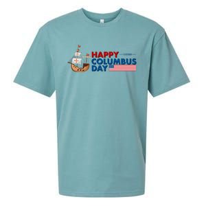 Happy Columbus Day 1492 Sueded Cloud Jersey T-Shirt