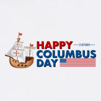 Happy Columbus Day 1492 Garment-Dyed Sweatshirt